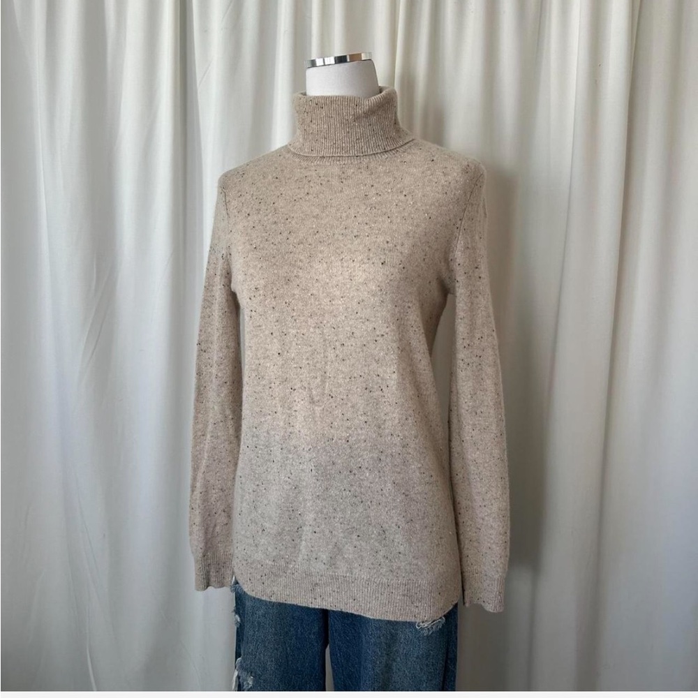 C by Bloomingdale’s 100% 2-ply Cashmere turtleneck sweater small. - Picture 2 of 8